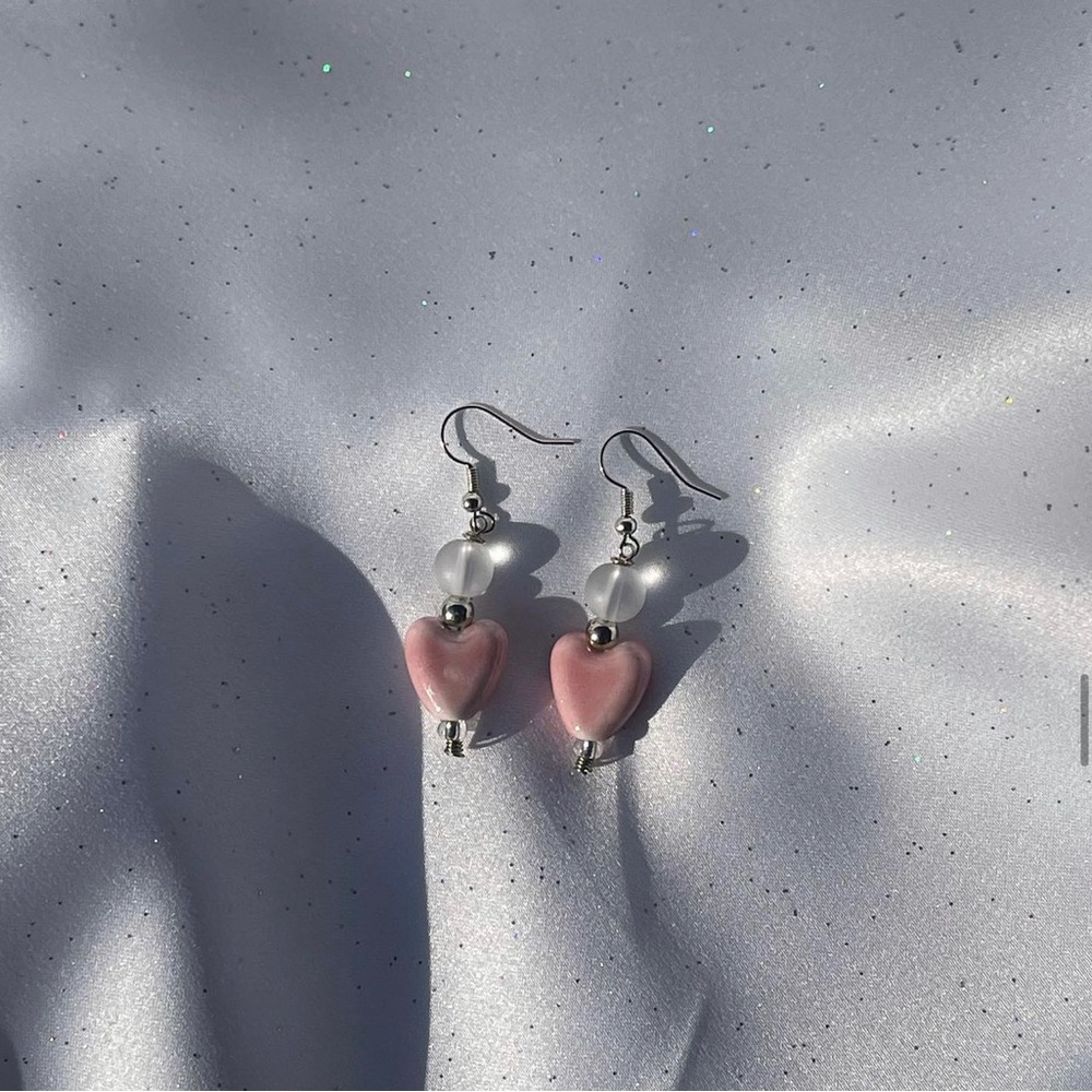 heart earrings<3